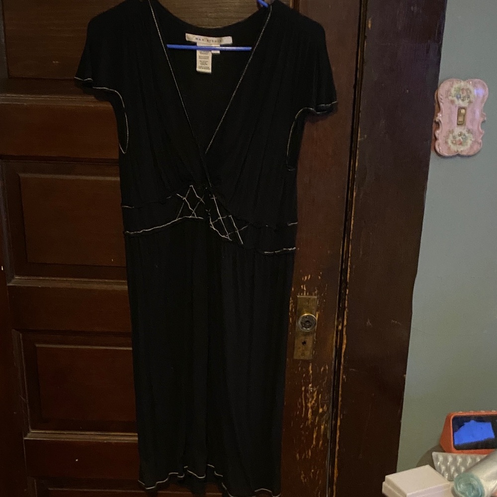 Max Studio Black Midi Dress